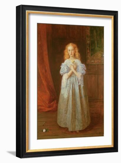 The Little Girl Who Sat for Van Dyck, 1868-James Archer-Framed Giclee Print