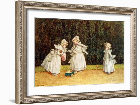 The little go-cart' by Kate Greenaway-Kate Greenaway-Framed Giclee Print