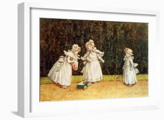 The little go-cart' by Kate Greenaway-Kate Greenaway-Framed Giclee Print