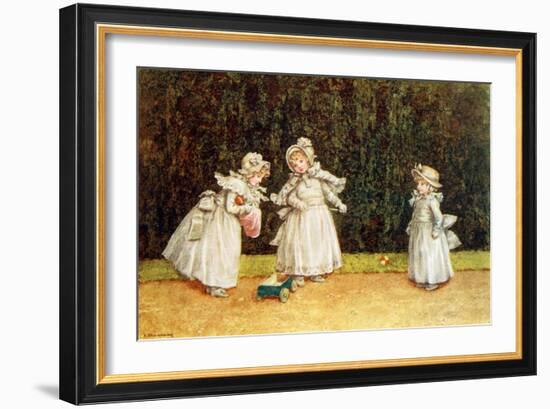 The little go-cart' by Kate Greenaway-Kate Greenaway-Framed Giclee Print