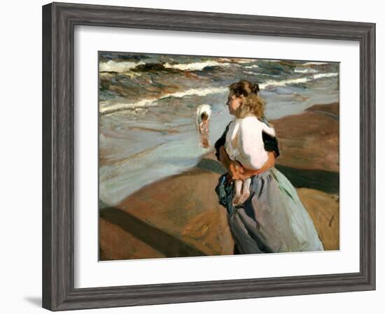 The Little Granddaughter, 1908-Joaqu?n Sorolla y Bastida-Framed Giclee Print