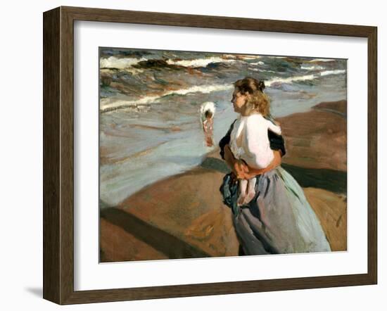 The Little Granddaughter, 1908-Joaqu?n Sorolla y Bastida-Framed Giclee Print