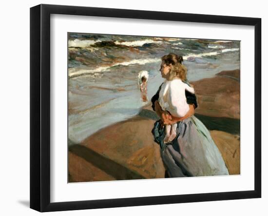 The Little Granddaughter, 1908-Joaqu?n Sorolla y Bastida-Framed Giclee Print