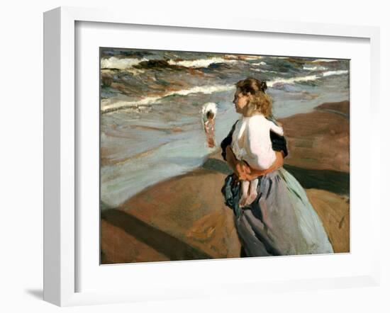 The Little Granddaughter, 1908-Joaqu?n Sorolla y Bastida-Framed Giclee Print