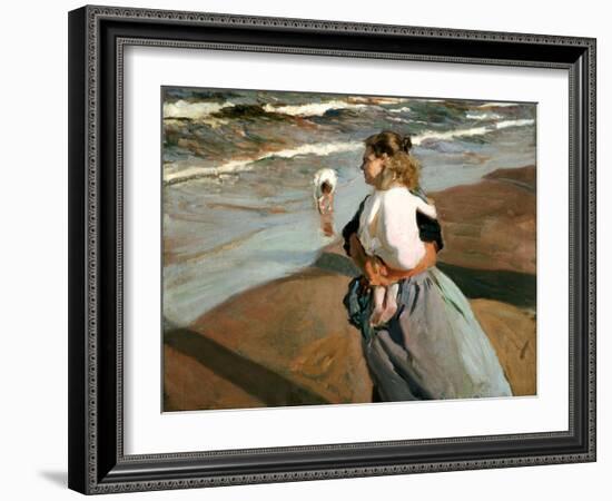 The Little Granddaughter, 1908-Joaqu?n Sorolla y Bastida-Framed Giclee Print