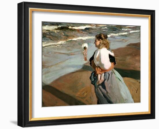 The Little Granddaughter, 1908-Joaqu?n Sorolla y Bastida-Framed Giclee Print