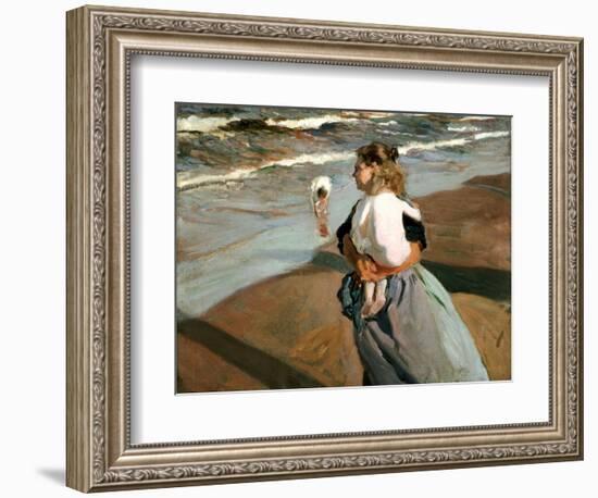 The Little Granddaughter, 1908-Joaqu?n Sorolla y Bastida-Framed Giclee Print