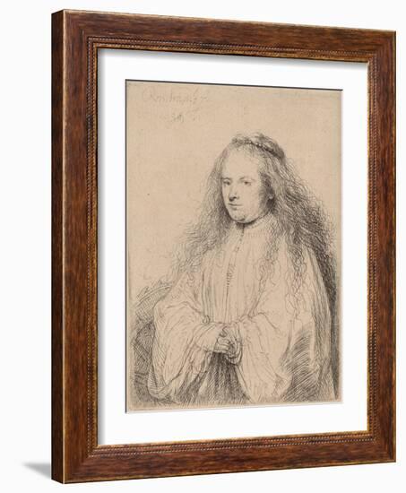 The Little Jewish Bride (Saskia as Saint Catherine), 1638-Rembrandt van Rijn-Framed Giclee Print