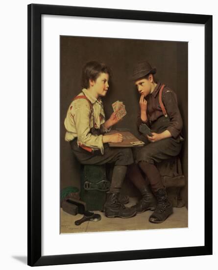 The Little Joker-John George Brown-Framed Giclee Print