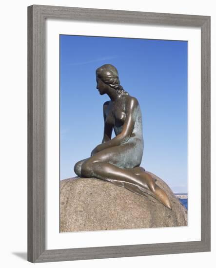 The Little Mermaid, Copenhagen, Denmark, Scandinavia-Hans Peter Merten-Framed Photographic Print