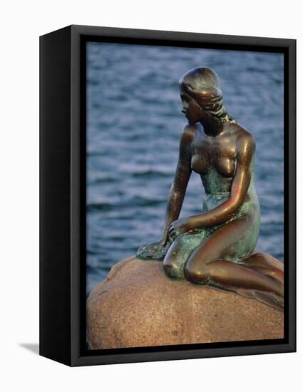 The Little Mermaid, Copenhagen, Denmark-Gavin Hellier-Framed Premier Image Canvas