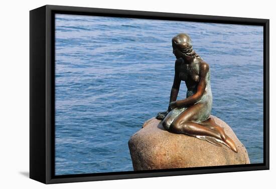 The Little Mermaid, Copenhagen, Denmark-Edward Ladell-Framed Premier Image Canvas