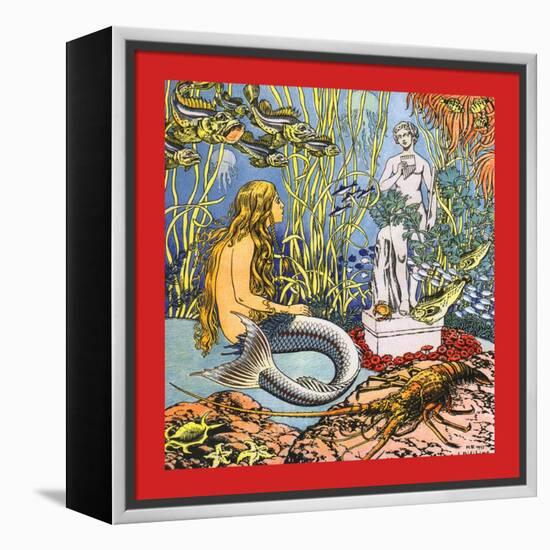 The Little Mermaid-Ivan Bilibin-Framed Stretched Canvas