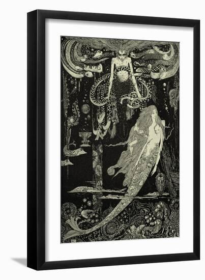 The Little Mermaid-Harry Clarke-Framed Giclee Print