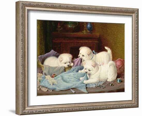 The Little Mischief Makers-Horatio Henry Couldery-Framed Giclee Print