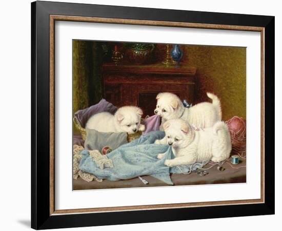 The Little Mischief Makers-Horatio Henry Couldery-Framed Giclee Print