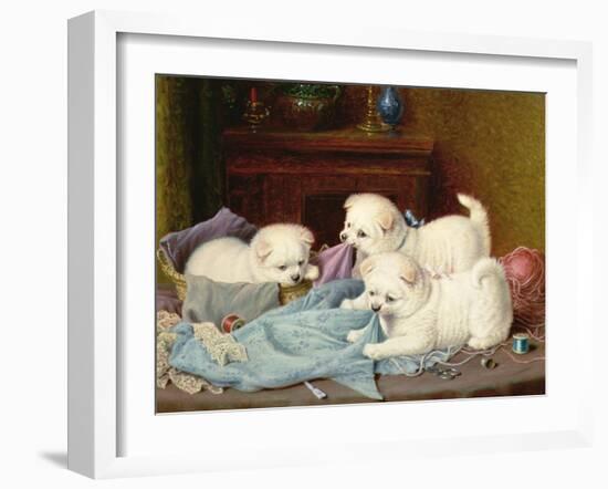The Little Mischief Makers-Horatio Henry Couldery-Framed Giclee Print