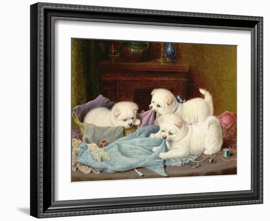 The Little Mischief Makers-Horatio Henry Couldery-Framed Giclee Print