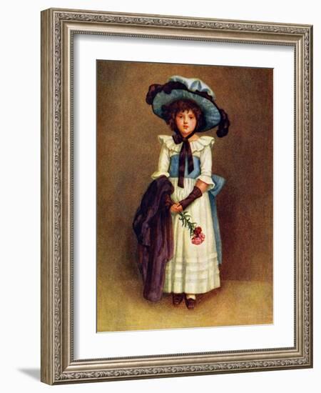 The little model' by Kate Greenaway-Kate Greenaway-Framed Giclee Print