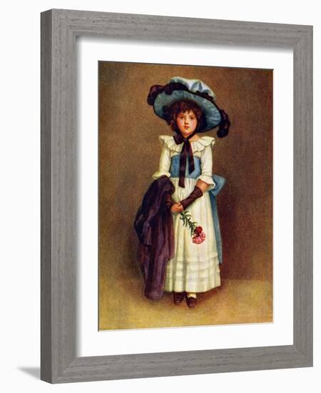 The little model' by Kate Greenaway-Kate Greenaway-Framed Giclee Print