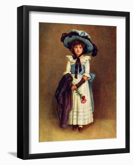 The little model' by Kate Greenaway-Kate Greenaway-Framed Giclee Print