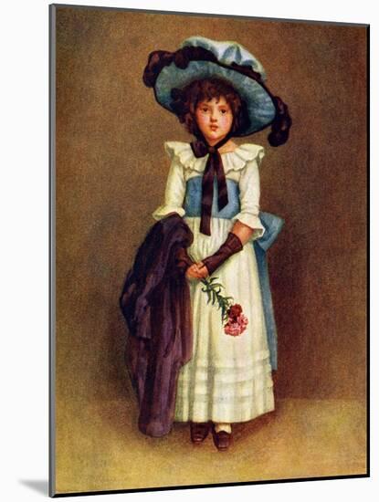 The little model' by Kate Greenaway-Kate Greenaway-Mounted Giclee Print