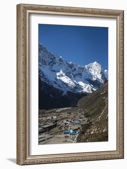 The little mountain village and monastery of Thame in the Khumbu Region, Nepal, Himalayas, Asia-Alex Treadway-Framed Photographic Print
