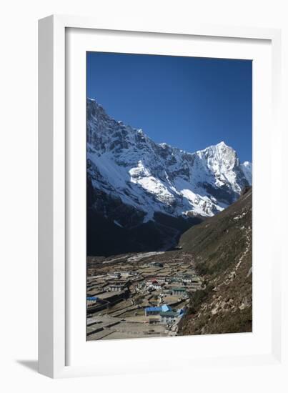 The little mountain village and monastery of Thame in the Khumbu Region, Nepal, Himalayas, Asia-Alex Treadway-Framed Photographic Print