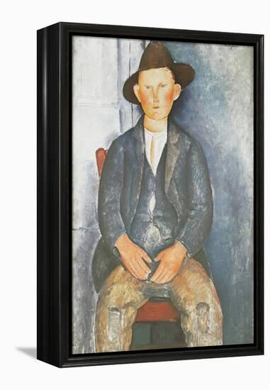 The Little Peasant-Amedeo Modigliani-Framed Premier Image Canvas