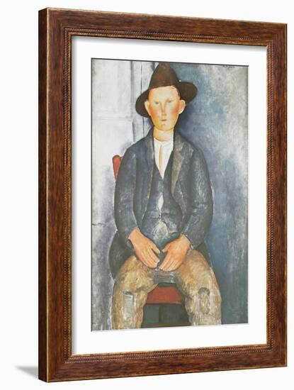 The Little Peasant-Amedeo Modigliani-Framed Giclee Print