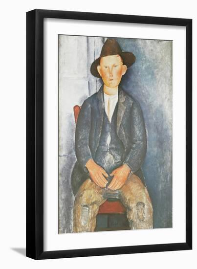 The Little Peasant-Amedeo Modigliani-Framed Giclee Print