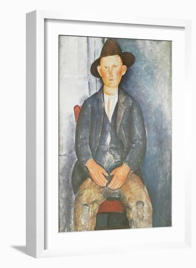 The Little Peasant-Amedeo Modigliani-Framed Giclee Print