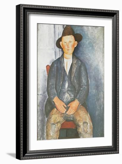 The Little Peasant-Amedeo Modigliani-Framed Giclee Print