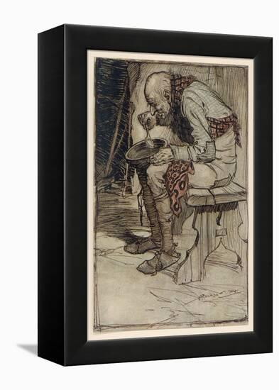 The Little Peasant-Arthur Rackham-Framed Stretched Canvas