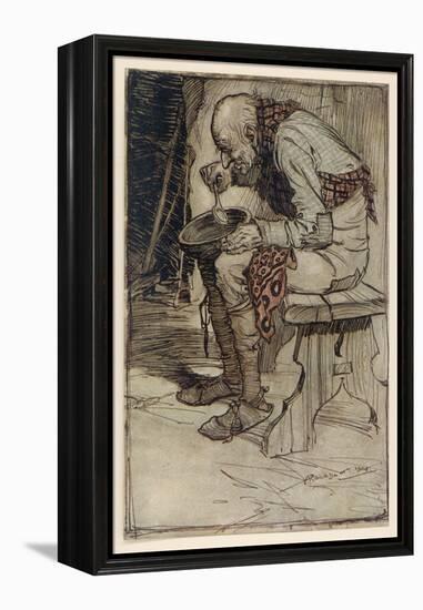 The Little Peasant-Arthur Rackham-Framed Stretched Canvas