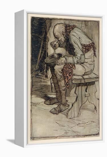 The Little Peasant-Arthur Rackham-Framed Stretched Canvas