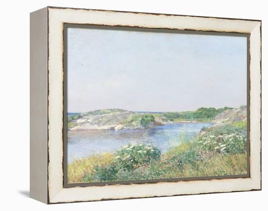 The Little Pond, Appledore, 1890-Childe Hassam-Framed Premier Image Canvas