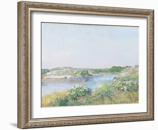 The Little Pond, Appledore, 1890-Childe Hassam-Framed Giclee Print