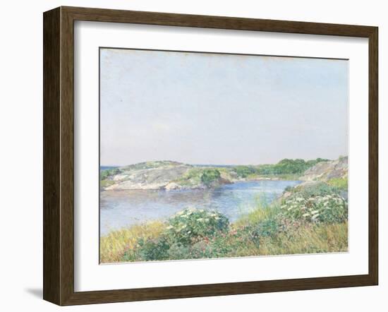 The Little Pond, Appledore, 1890-Childe Hassam-Framed Giclee Print