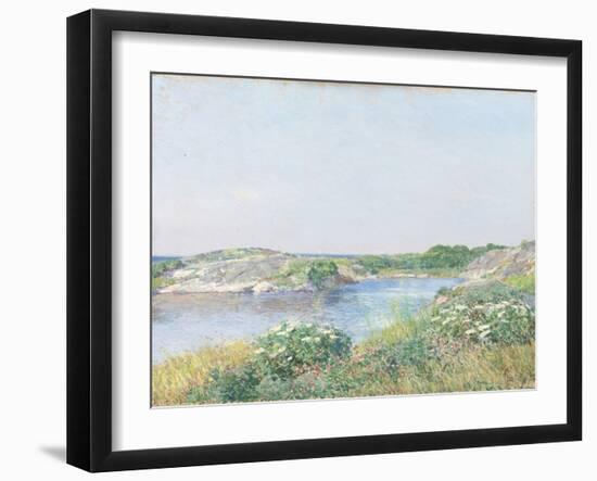 The Little Pond, Appledore, 1890-Childe Hassam-Framed Giclee Print