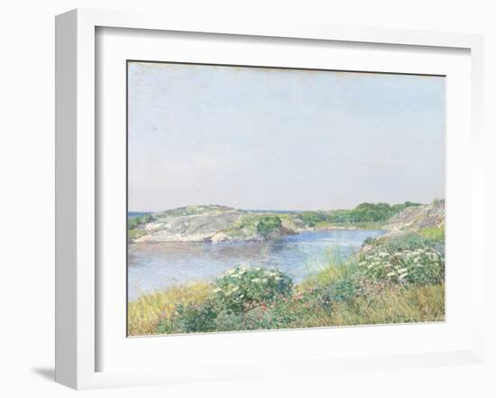 The Little Pond, Appledore, 1890-Childe Hassam-Framed Giclee Print