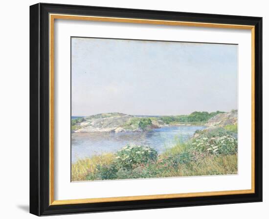 The Little Pond, Appledore, 1890-Childe Hassam-Framed Giclee Print