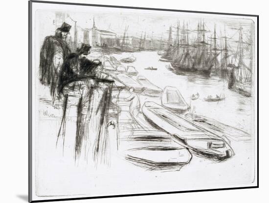 The Little Pool, No.1-James Abbott McNeill Whistler-Mounted Giclee Print