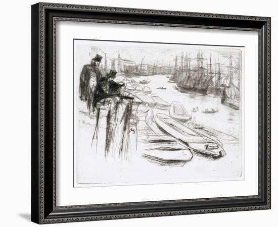 The Little Pool, No.1-James Abbott McNeill Whistler-Framed Giclee Print