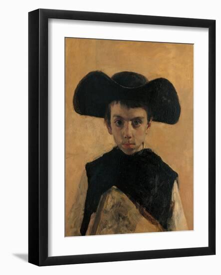 The Little Priest-Antonio Mancini-Framed Giclee Print