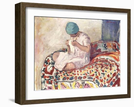 The Little Sewer-Henri Lebasque-Framed Giclee Print