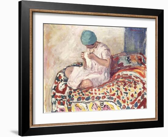 The Little Sewer-Henri Lebasque-Framed Giclee Print