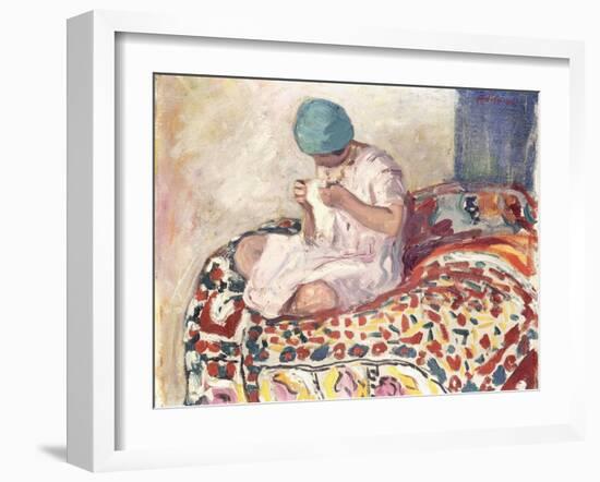 The Little Sewer-Henri Lebasque-Framed Giclee Print