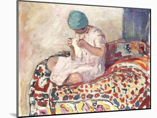 The Little Sewer-Henri Lebasque-Mounted Giclee Print
