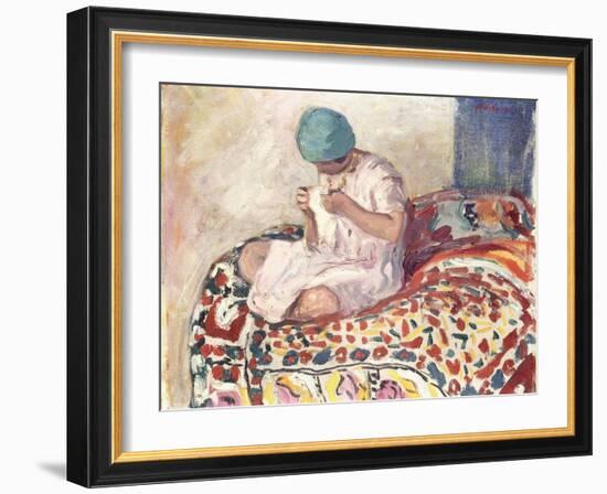 The Little Sewer-Henri Lebasque-Framed Giclee Print